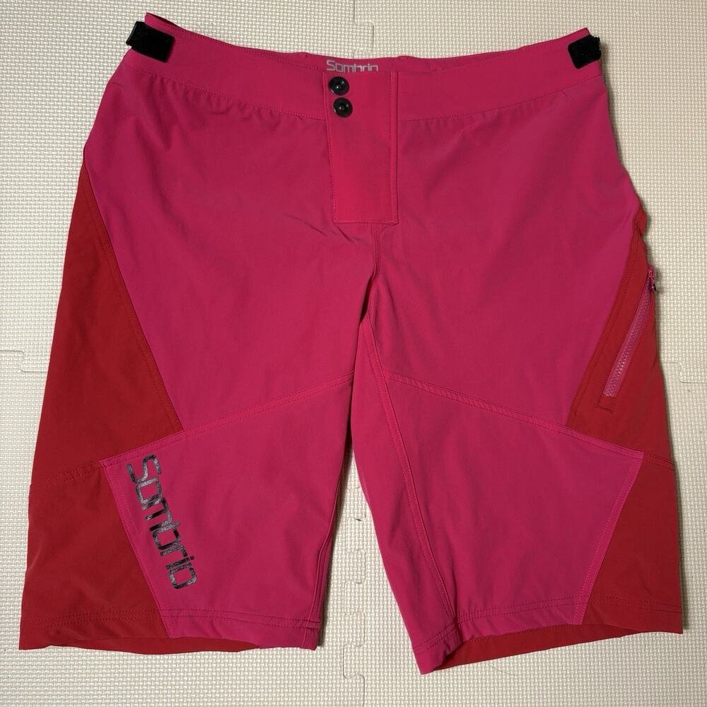 Sombrio Women’s MTB Shorts Size Large Pink/Red Trail Cycling